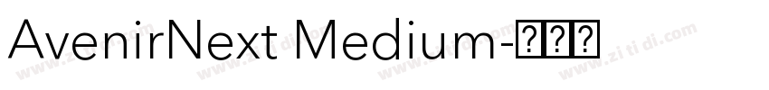 AvenirNext Medium字体转换